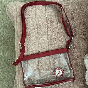 Clear game day purse